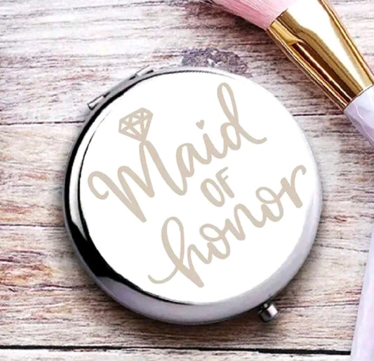 1pc Maid of Honor Makeup Mirror
