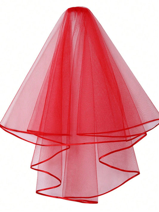 Red Mini Veil