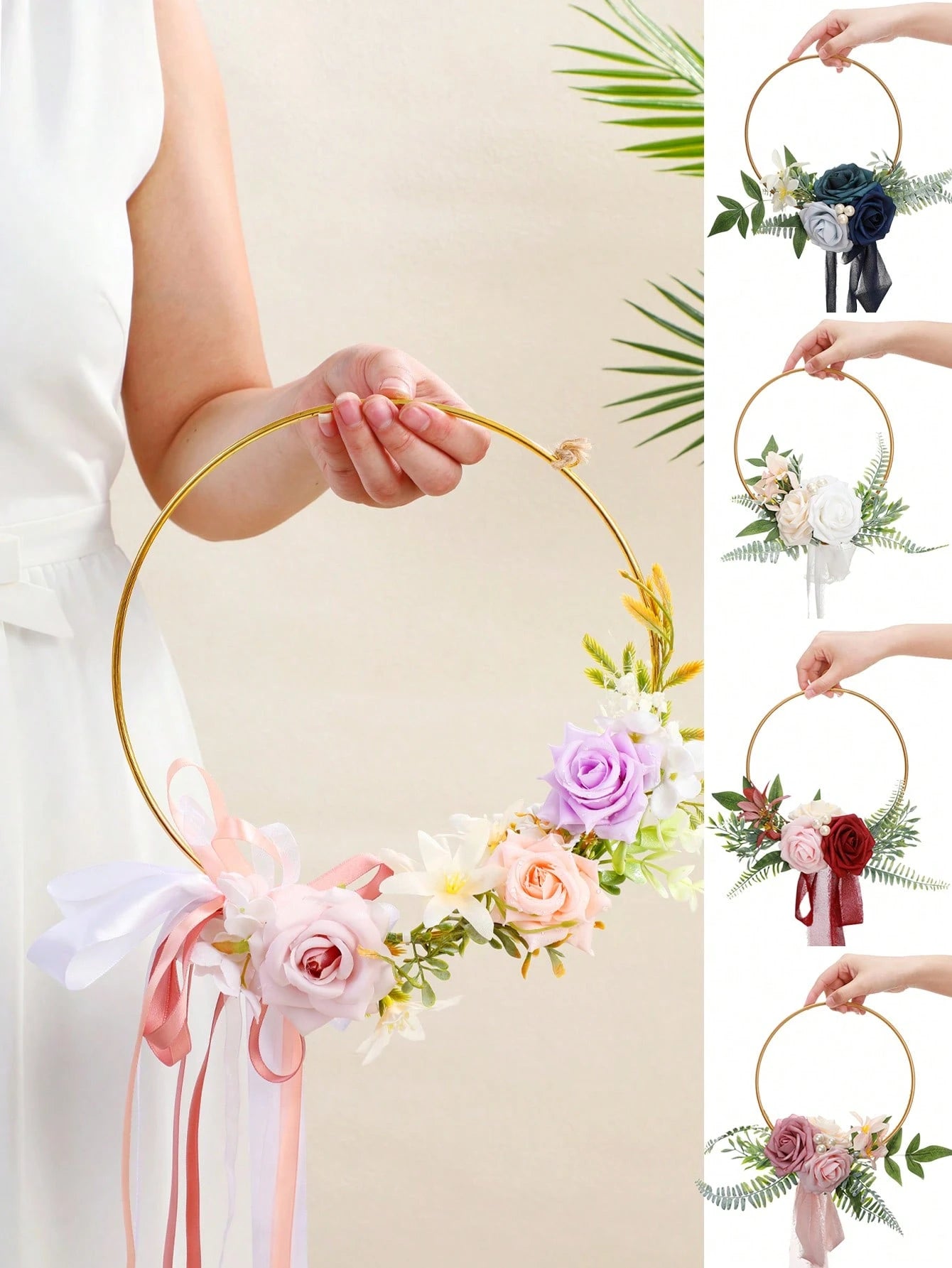 Bridesmaids Flower Hoop