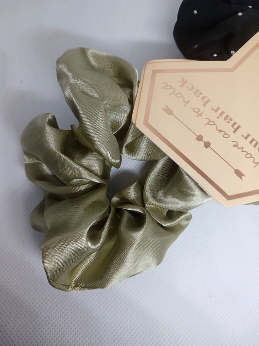 Bean Green Scrunchies for your bridal girls