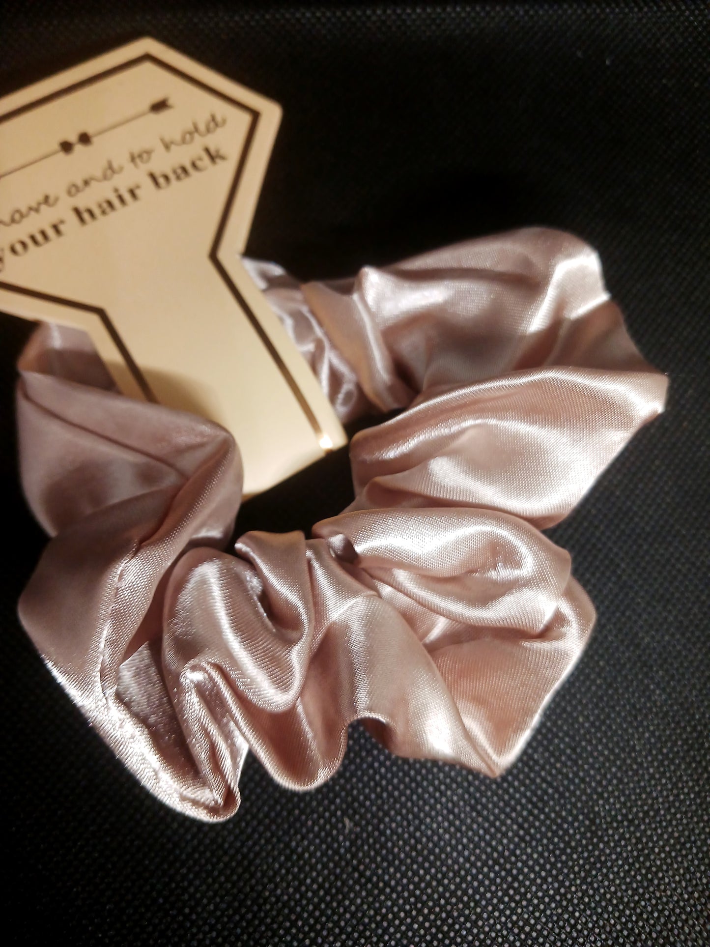 Beige Bridesmaid Scrunchie