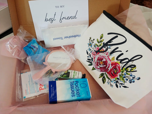 Bride Floral Makeup Bag Bridal Emergency Kit