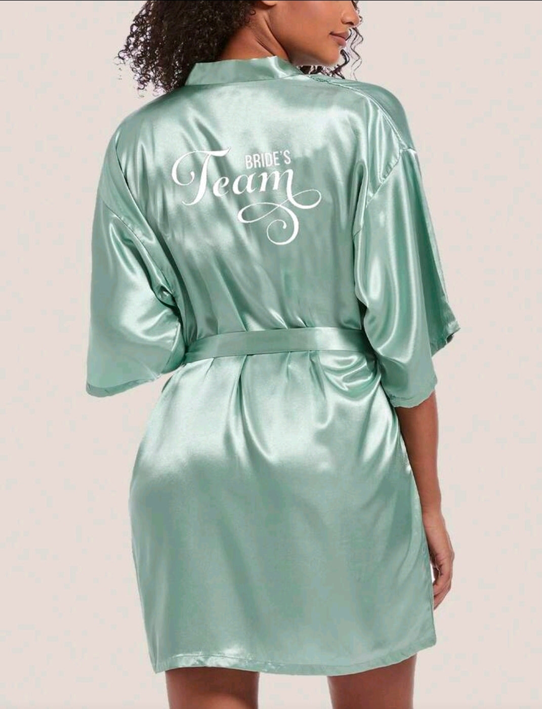 Brides Team Robe Green
