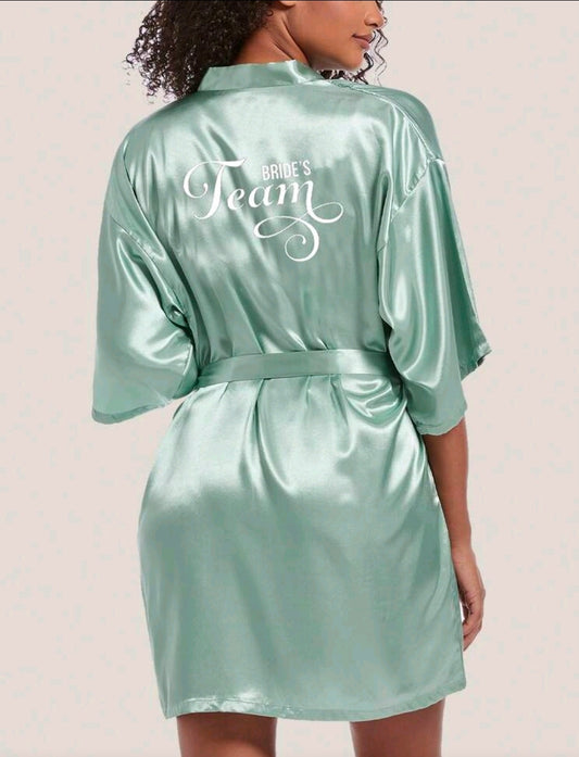 Brides Team Robe Green