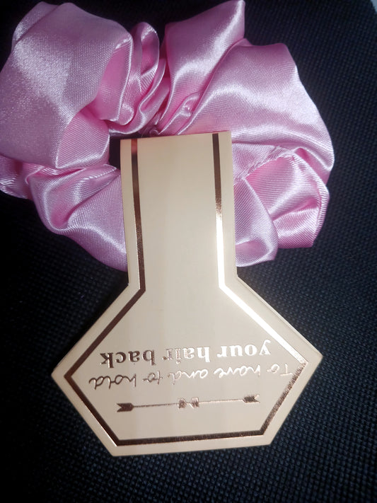 Pink Bridesmaid Scrunchie