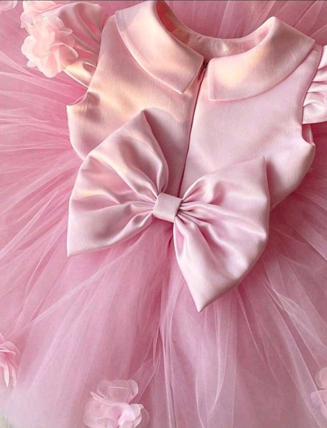 Toddler 3D Flower Bow Princess Dress