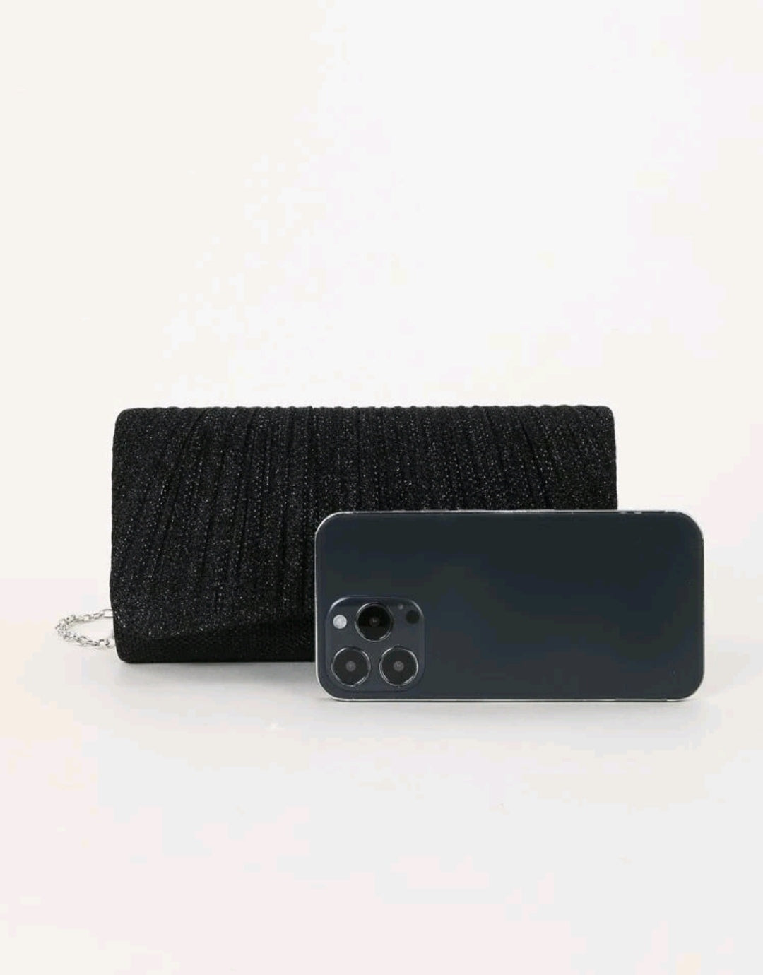 Mini Envelope Bag Glamorous Pleated Detail Flap Chain Glitter