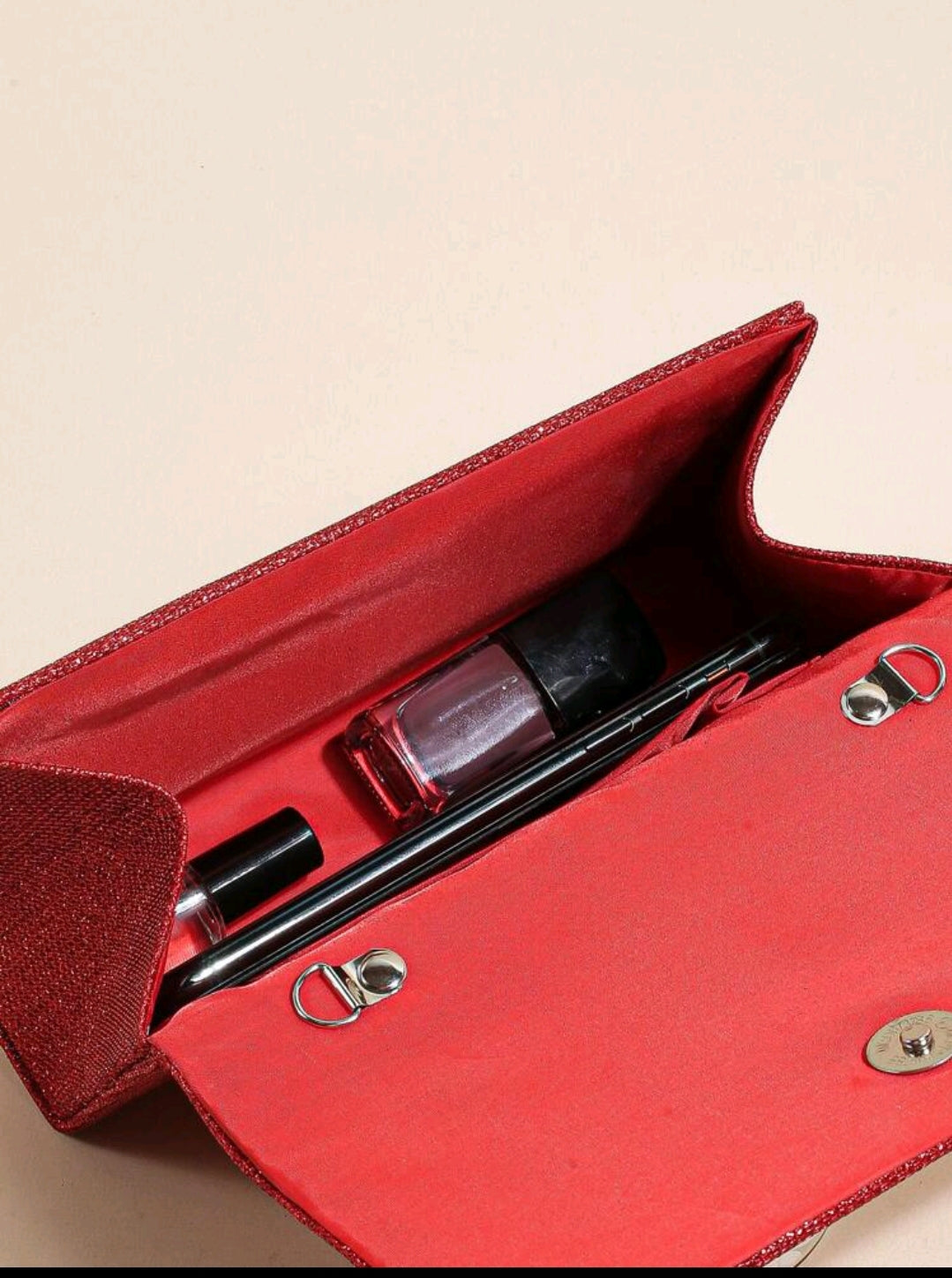 Luxury Evening Clutch Bag Red