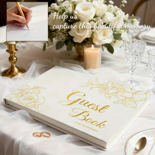 White Sign In Guest Book