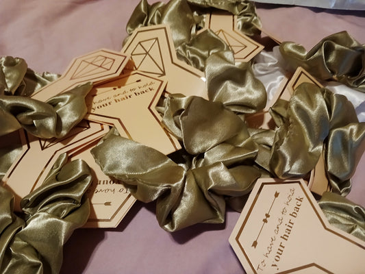1Pc Satin Hair Scrunchie Bridal Team