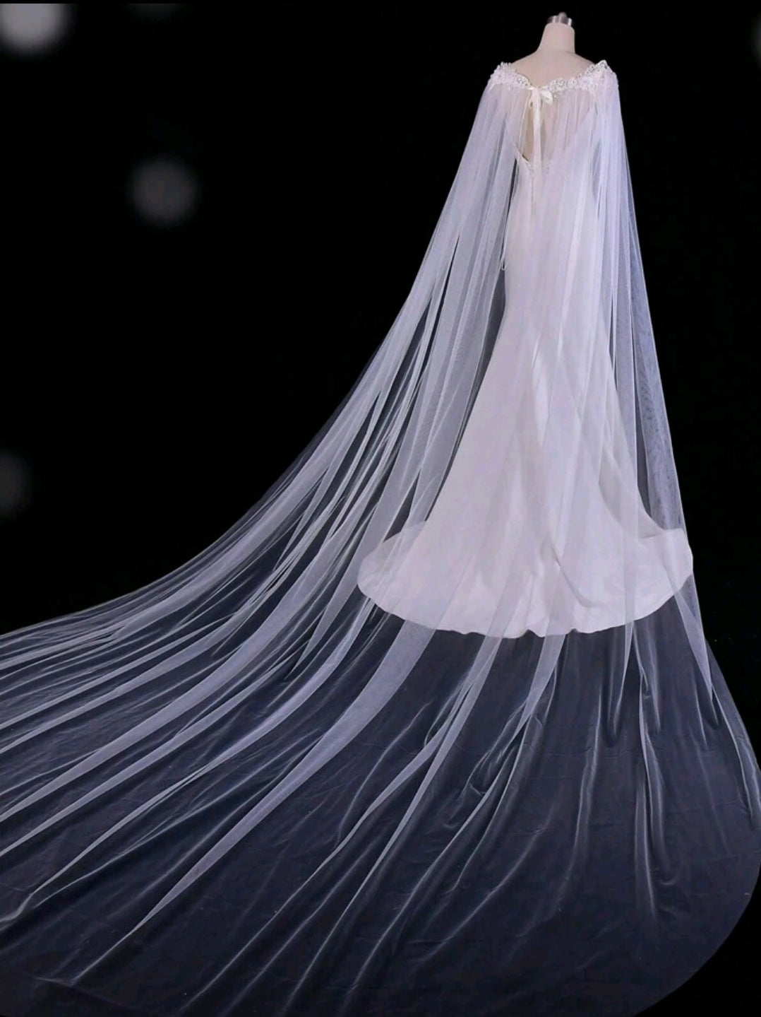 Off Shoulder Bridal Cape