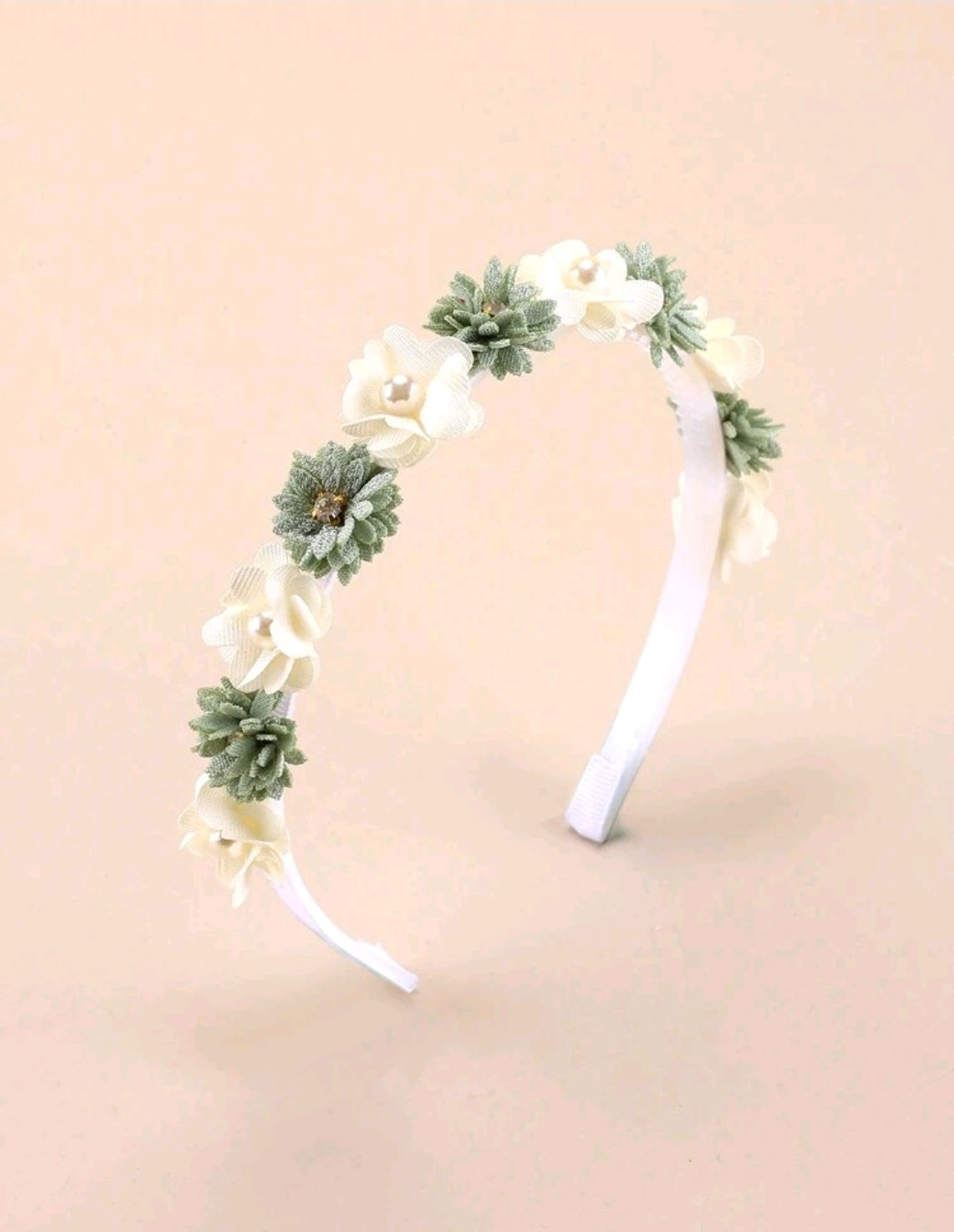 Girls' Flower Girl Headband Green