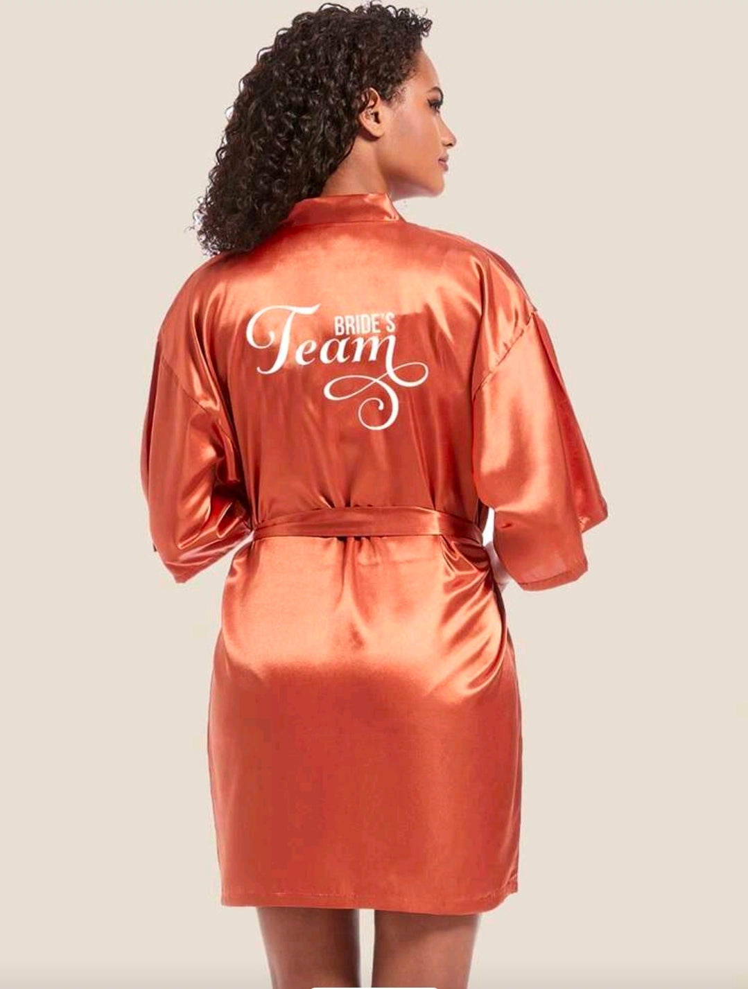 Brides Team Robe Orange