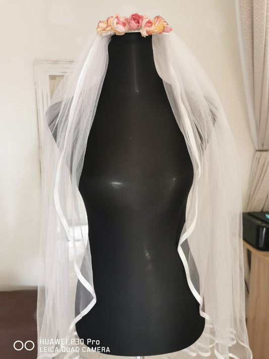 Flower Banded Veil