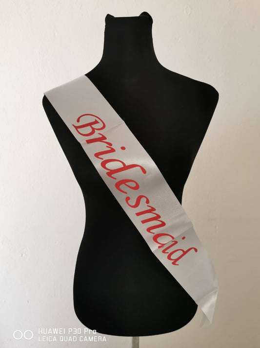 Bridesmaids Sash