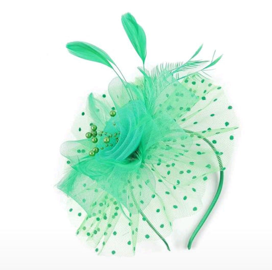 Fluorescent Loop Feather Fancy Hats Wedding Fascinator