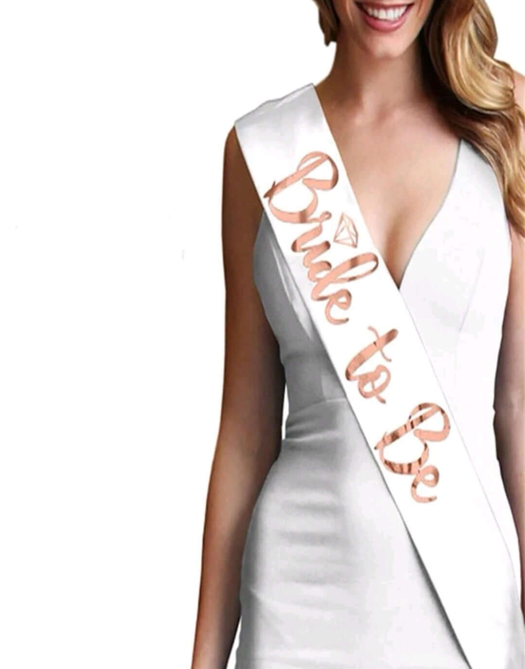 Bride To Be Sash White