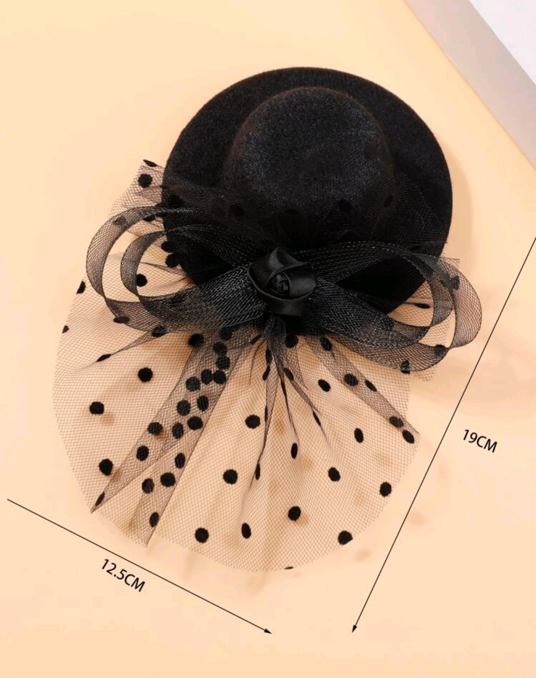 Mini Hat Fascinator Black