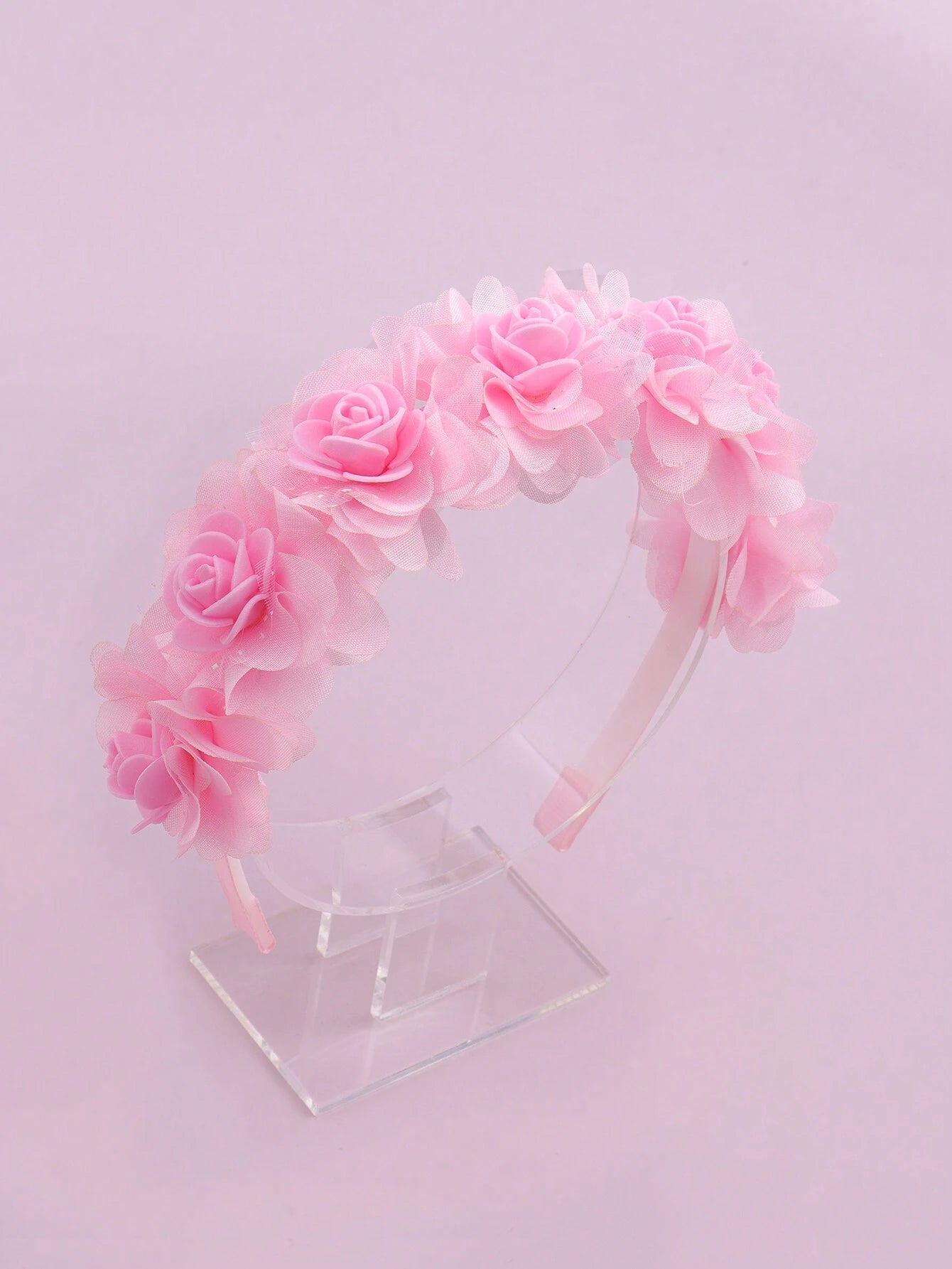 Girls' Pink Flower Girl Headband