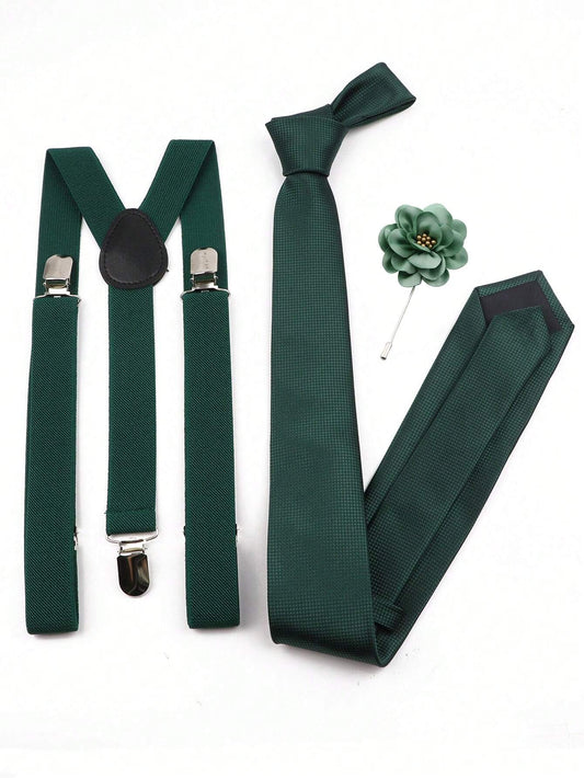 3pcs/Set Men's Lapel Pin Combination Set For Party  Outfits