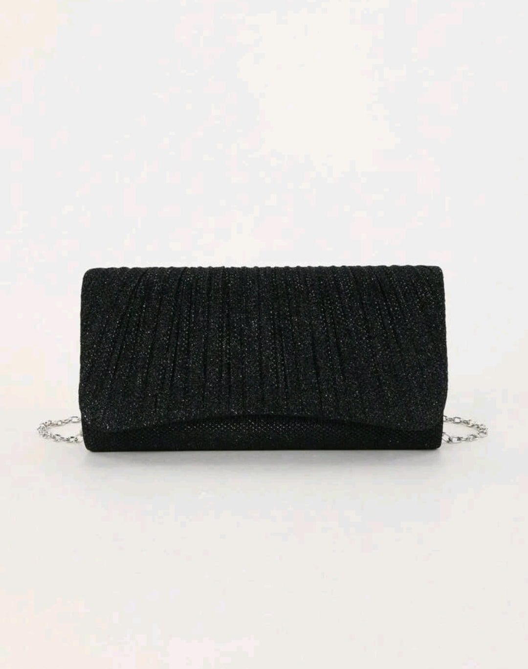 Mini Envelope Bag Glamorous Pleated Detail Flap Chain Glitter