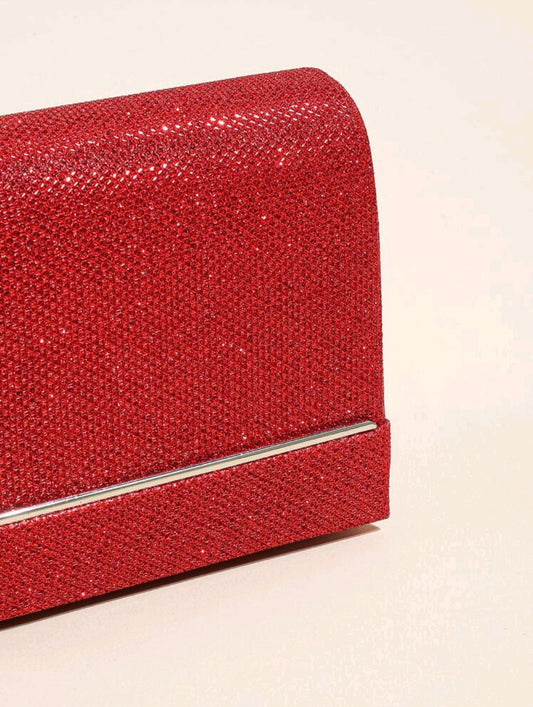 Luxury Evening Clutch Bag Red