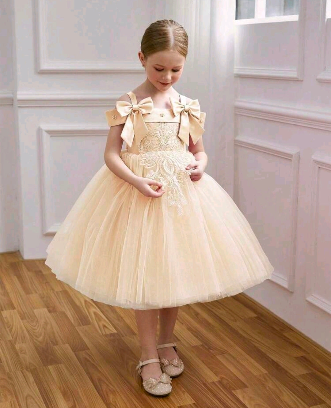 Off Shoulder Sleeve Bow Party Dress