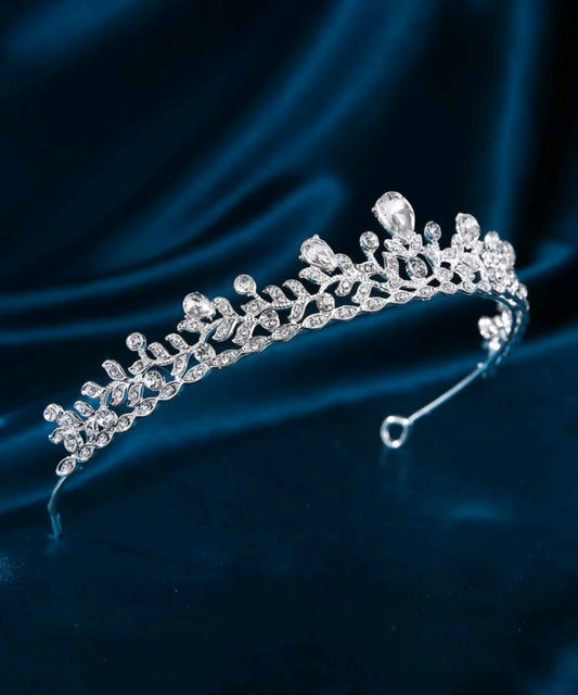 Rhinestone Crown Design elegant Bridal Headband