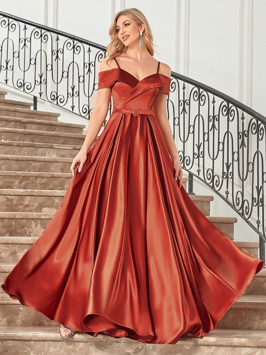 Off Shoulder Evening Dress