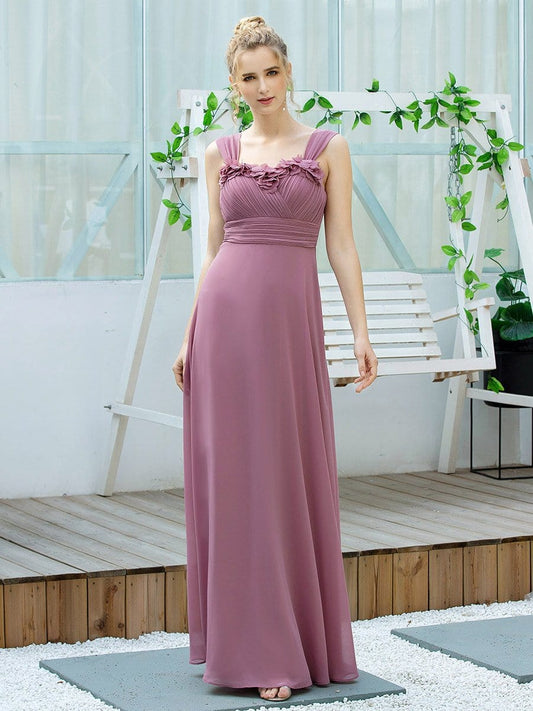 Ruched Chiffon Bridesmaid Dress